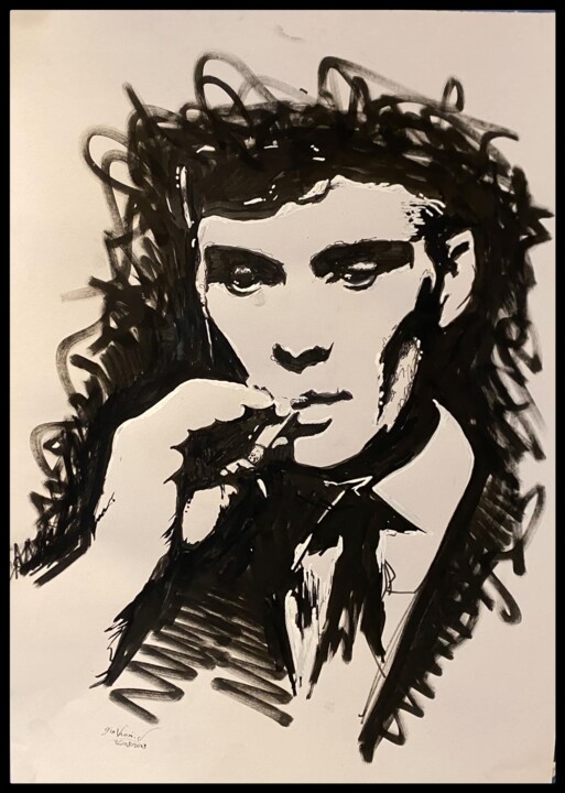 portrait of T.Shelby 图画, 18.5x11.8 in