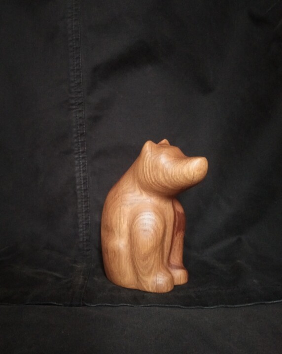 Медведь красивый, мечтательный 雕塑, 5.5x3.2 in