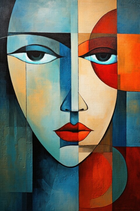 The Big Dream : Abstract Painting Of Woman 数字艺术