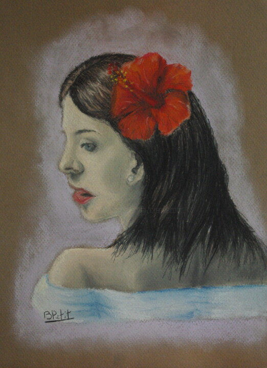 Air de Voyage 绘画, 12.6x9.5 in