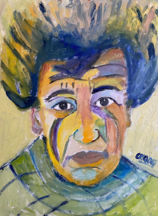 "Le sculpteur solaire" 绘画, 18.9x14.2 in