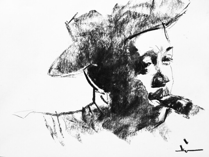 Lester Young #1 图画, 9.5x12.6 in