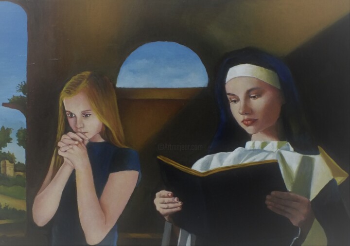 La lettura 绘画, 19.7x27.6 in