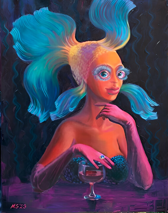Female portrait. GoldFisch 绘画, 31.5x23.6 in