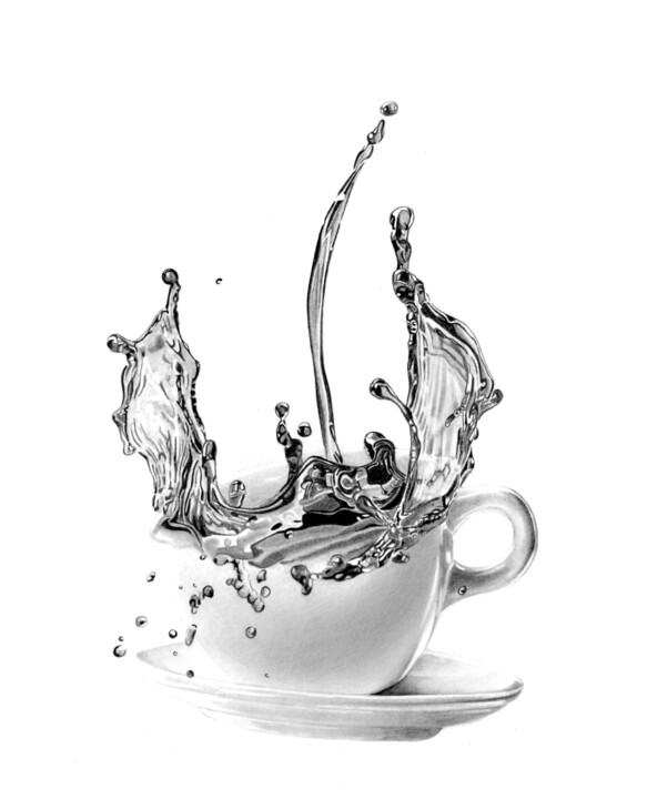 Coffee Splash #3 图画, 15.8x11.8 in