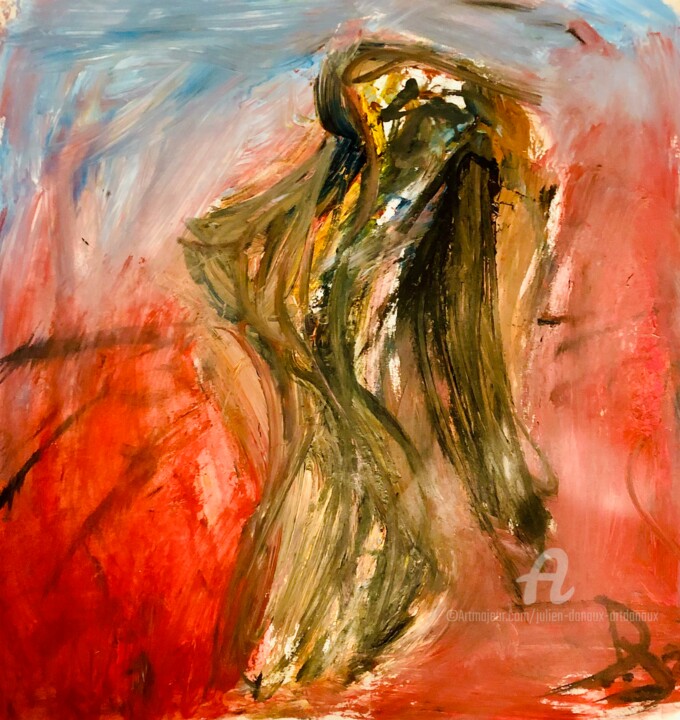 Femme a la tombée de la nuit
