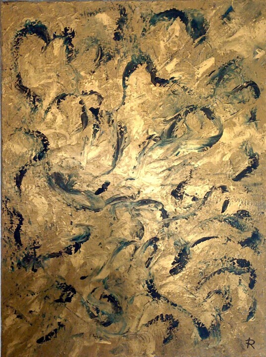 Peinture intitulée "Crésus" par Renaud Angerville-Langlois, Œuvre d'art originale, Acrylique Monté sur Châssis en bois