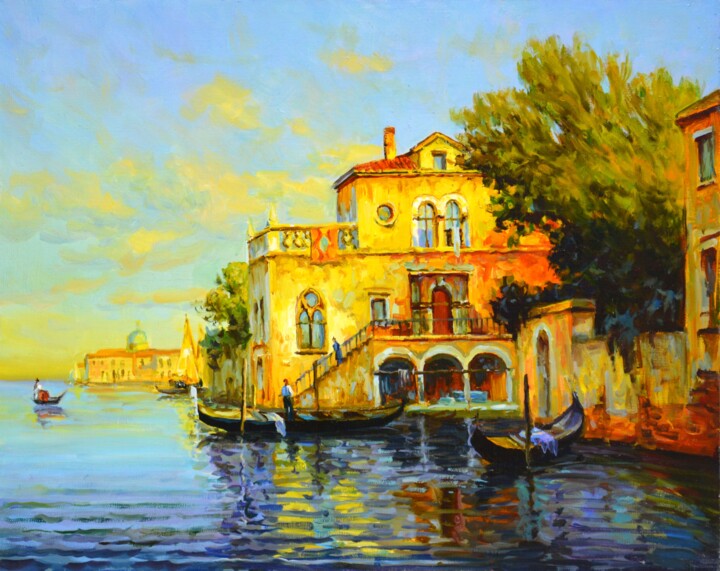 Венеция летом. Painting, 15.8x19.7 in