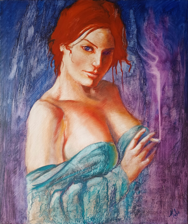 绘画,  21.7x18.1 in 