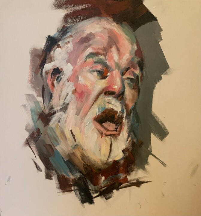 Хемингуэ́й 绘画, 19.7x19.7 in