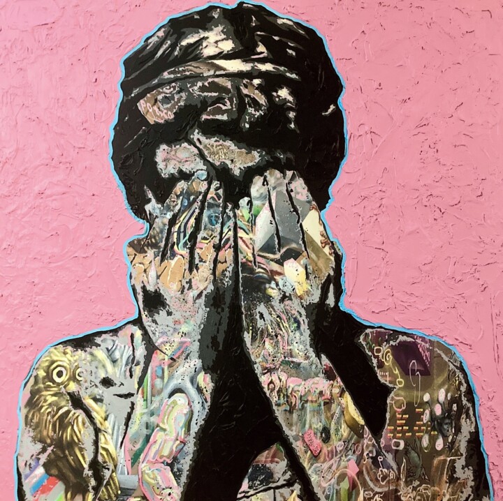 Painting titled "11H26" by Raphaël André, Original Artwork, Acrylic