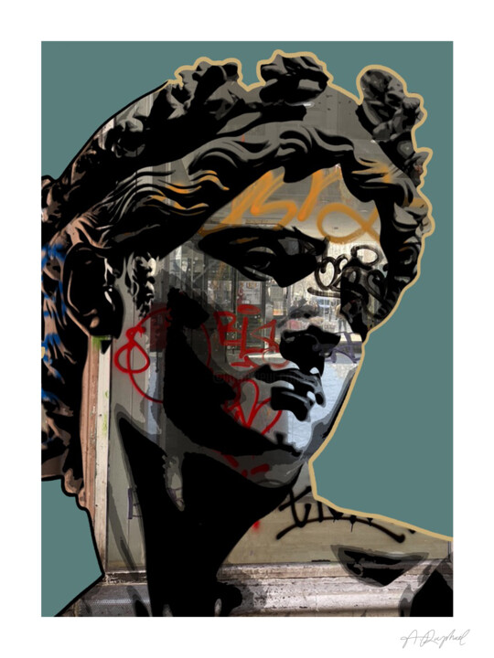 Digital Arts titled "Paon" by Raphaël André, Original Artwork, Digital Painting