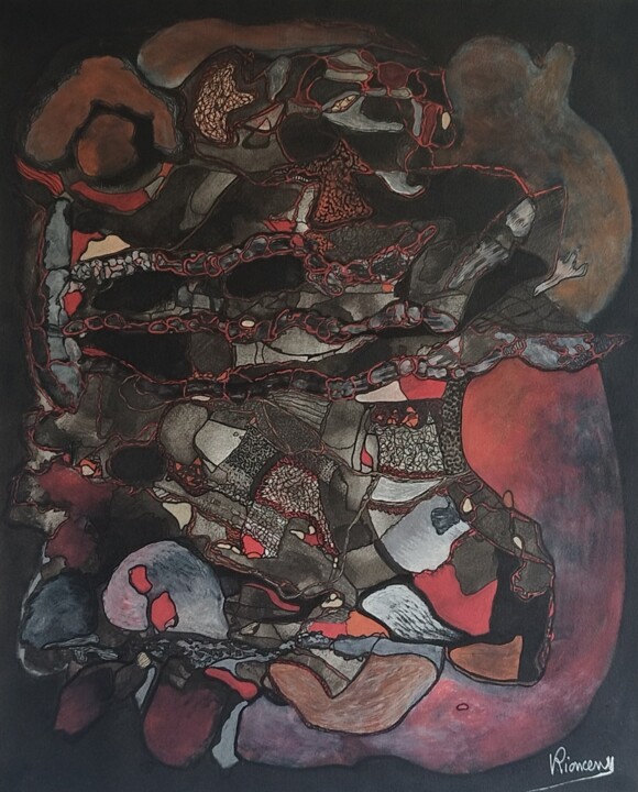 Structure 绘画, 19.5x15.8 in