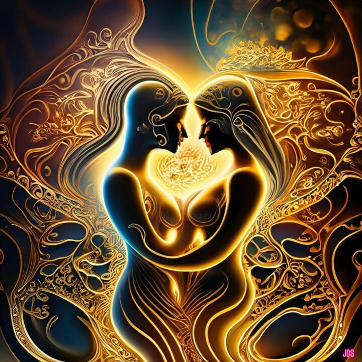 Étreinte Romantique 数字艺术