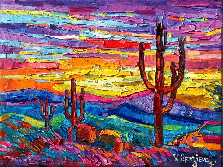Arizona sunset 4 绘画, 11.8x15.8 in