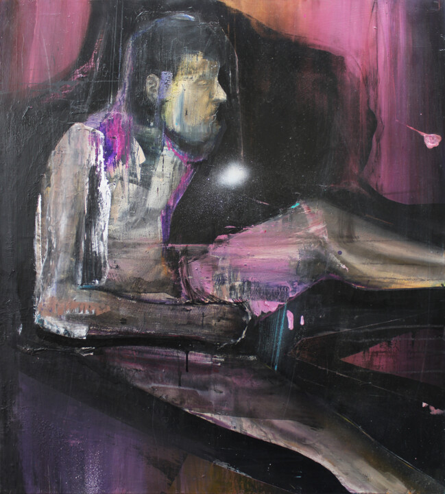 The thrill of the unknown 绘画, 39.4x35.4 in