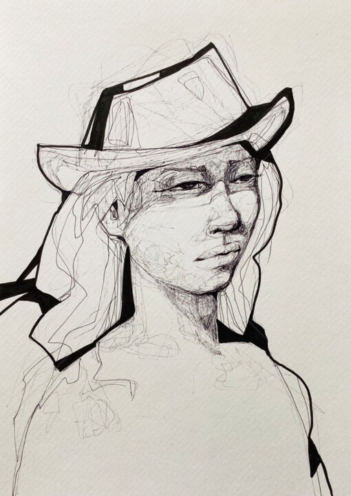图画,  11.8x8.3 in 