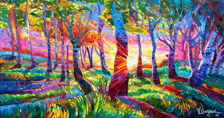 Rapsodia d'autunno Tablo, 31,5x59,1 in
