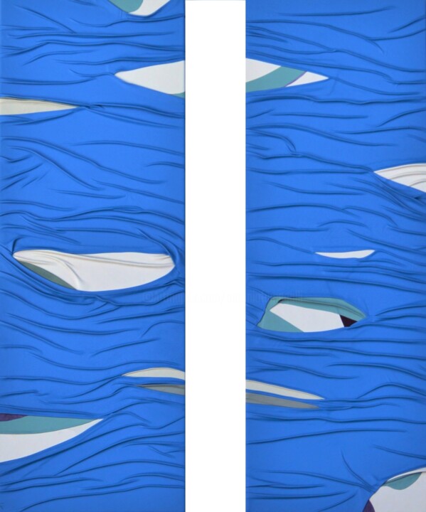Blu Vate 雕塑, 55.1x45.3 in