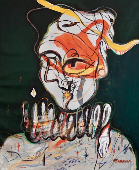 绘画,  45.3x36.2 in 