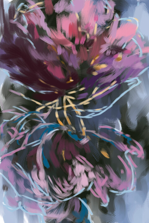 Цифровое искусство под названием "Discharge" - Татьяна Конышева, Подлинное произведение искусства, Акрил