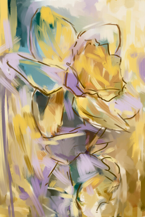 Цифровое искусство под названием "In the rays of the…" - Татьяна Конышева, Подлинное произведение искусства, Акрил