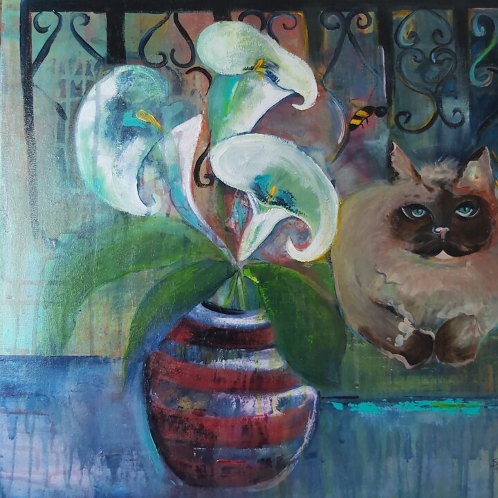 Le Chat 绘画, 19.7x19.7 in
