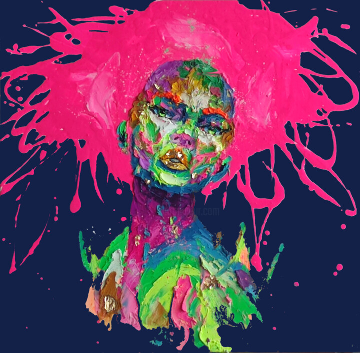 Pink paradise 绘画, 23.6x23.6 in