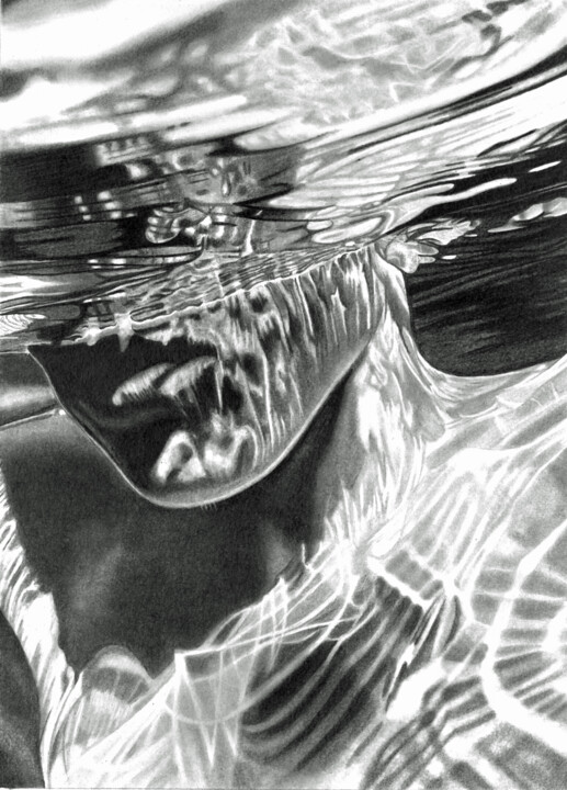 Submerged #2 2023 图画, 18.1x13.4 in