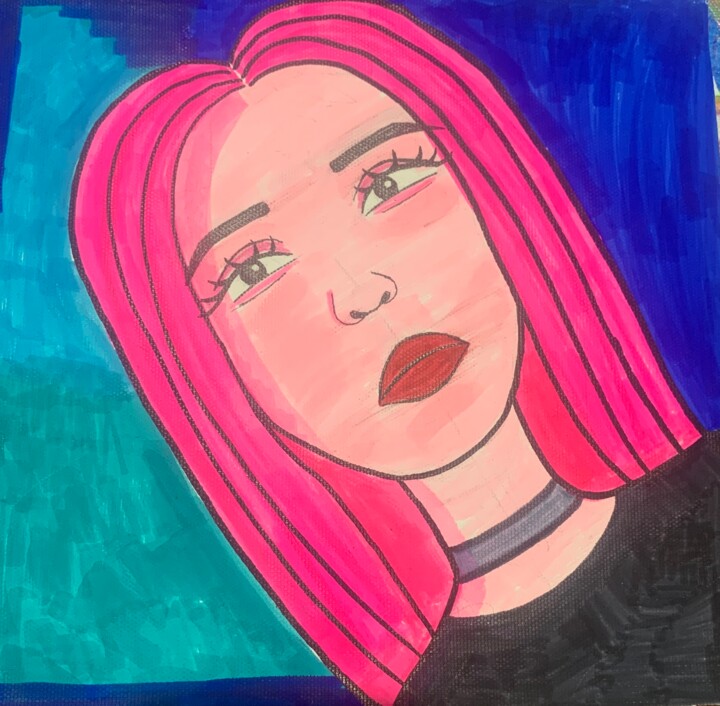 MILA 绘画, 7.9x7.9 in