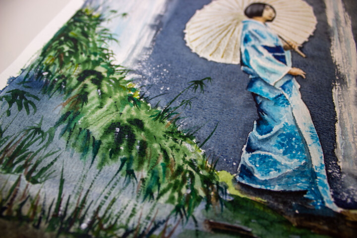 Artwork's surface or texture