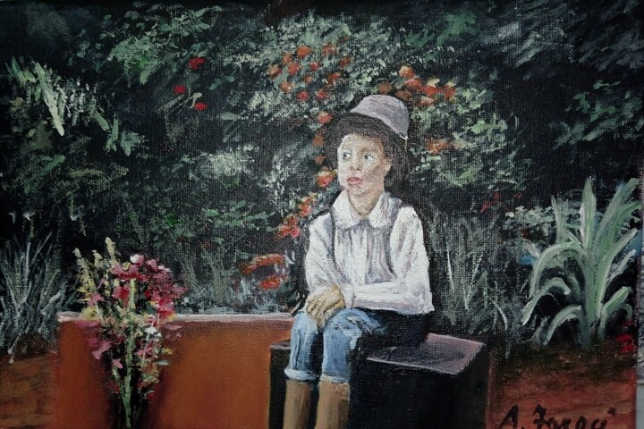 Il bambino sognante 绘画, 7.9x11.8 in