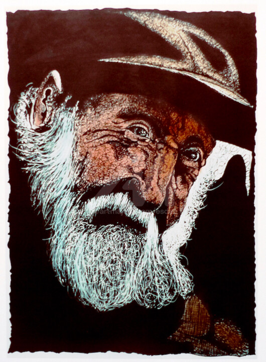 Grand père 图画, 25.6x19.3 in