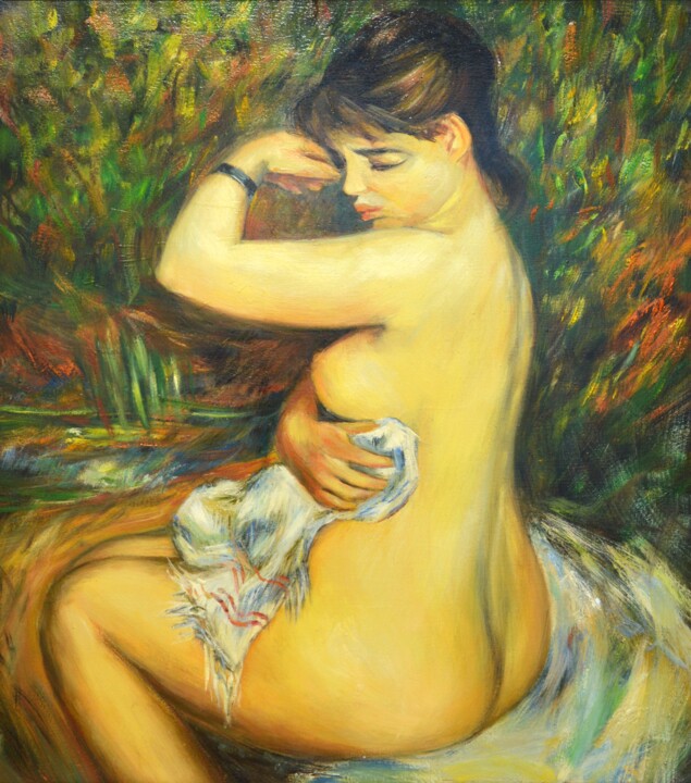 Купальщица 绘画, 35.4x31.5 in