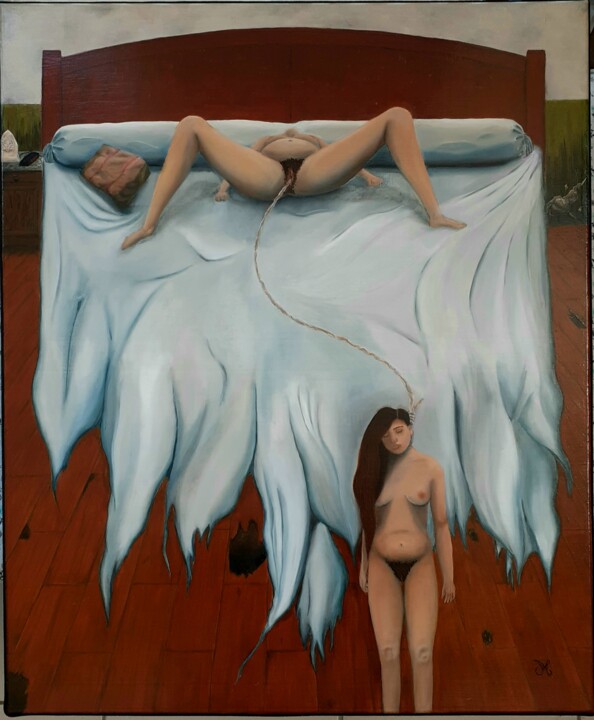 Le commencement de la fin 绘画, 23.6x19.7 in
