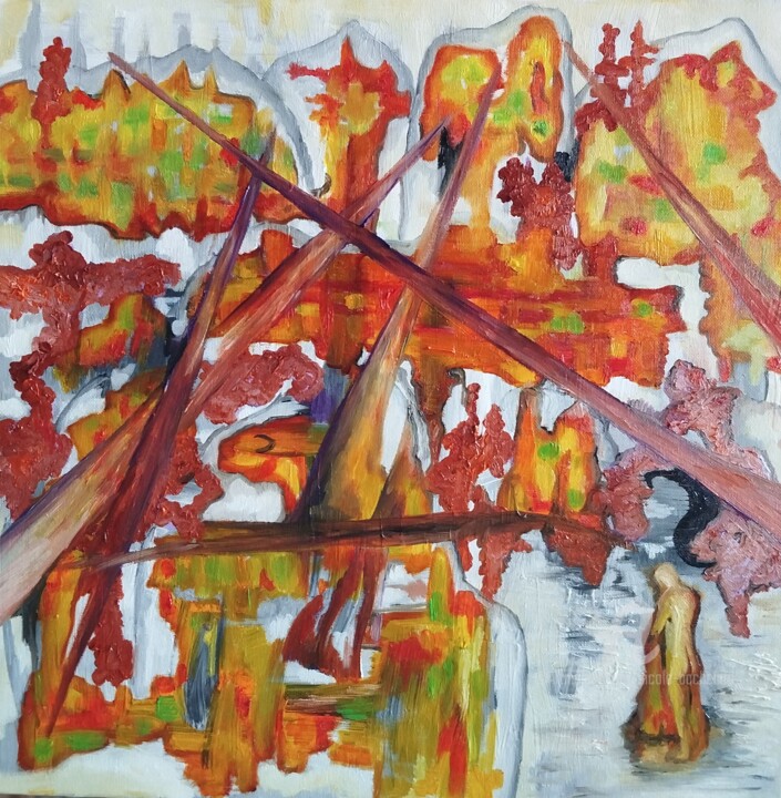 绘画,  19.7x19.7 in 