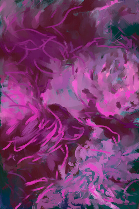 Цифровое искусство под названием "Velvet love" - Татьяна Конышева, Подлинное произведение искусства, Акрил