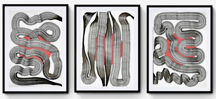 Drawing 432 图画, 24x50 in