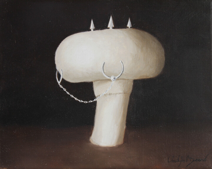 champignon punk 绘画, 9.5x11.8 in
