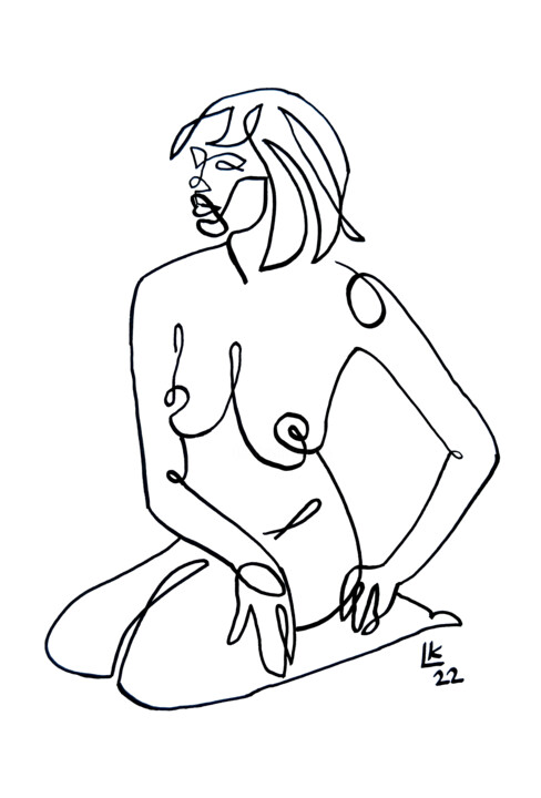Elegance Unveiled #18 图画, 11.8x8.3 in