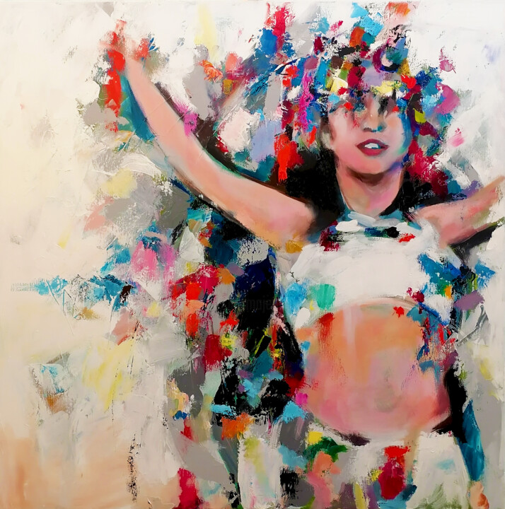 绘画,  35.4x35.4 in 