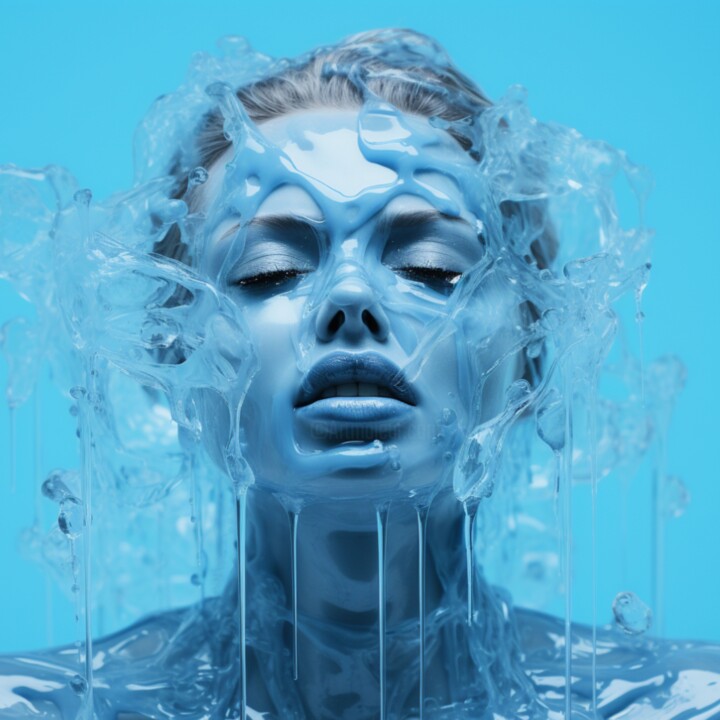 ICY WOMAN 数字艺术, 19.7x19.7 in
