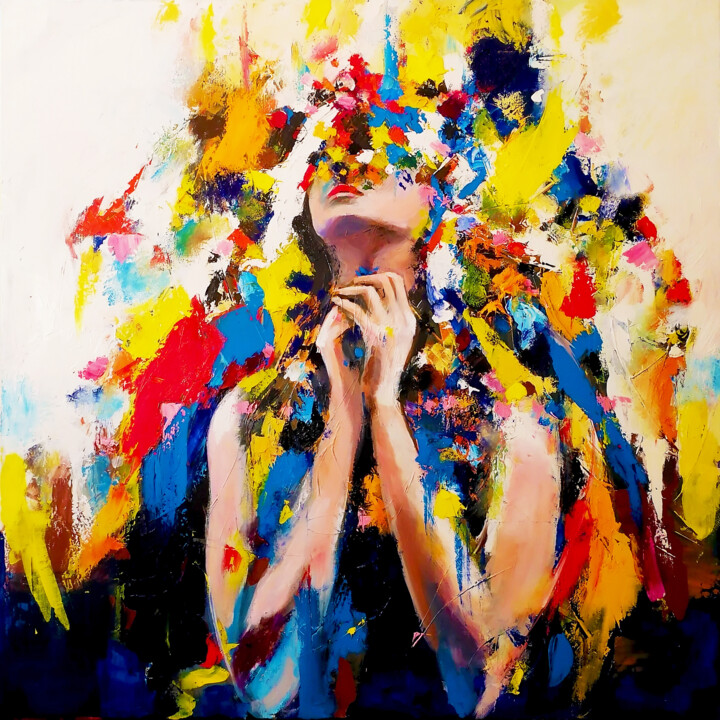 La Fede n.2 o Meditazione 绘画, 35.4x35.4 in