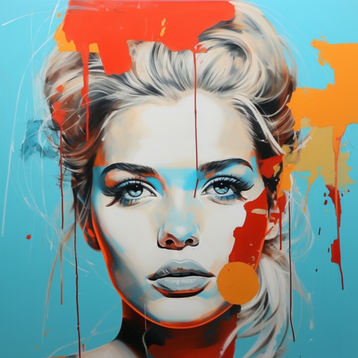 CLAUDIA 绘画, 19.7x19.7 in
