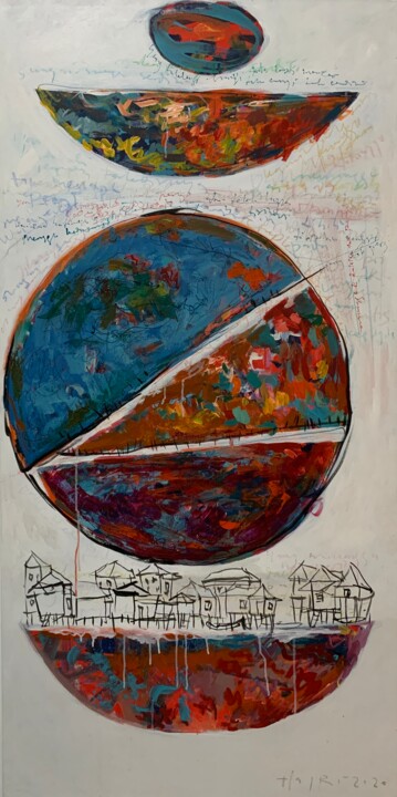 The Dry River 绘画, 63x35.4 in