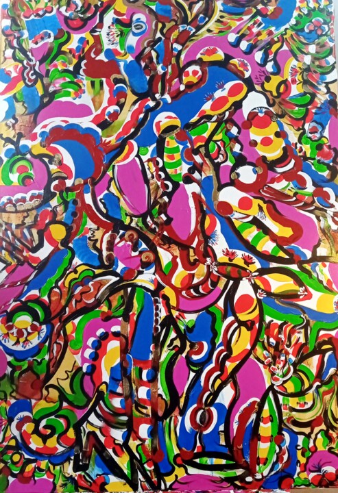 Le Déanbulation! 绘画, 45.7x31.5 in