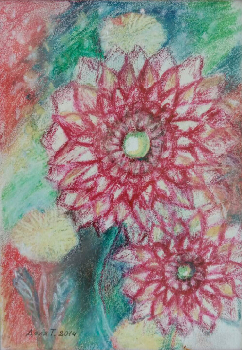 Sweet dreams of flowers 4. Series of paintings: Flowers of t 绘画, 7.5x5.1 in