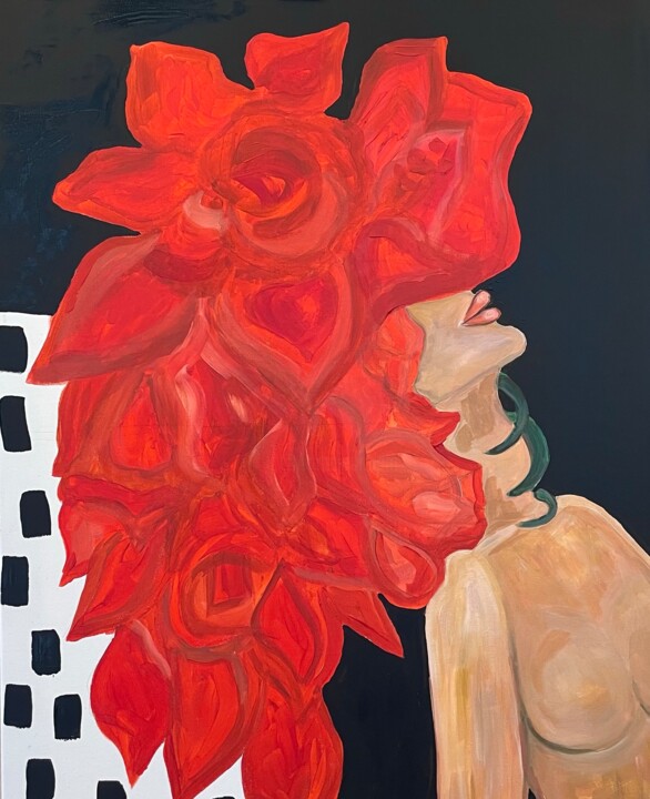 Restless head 绘画, 31.5x23.6 in