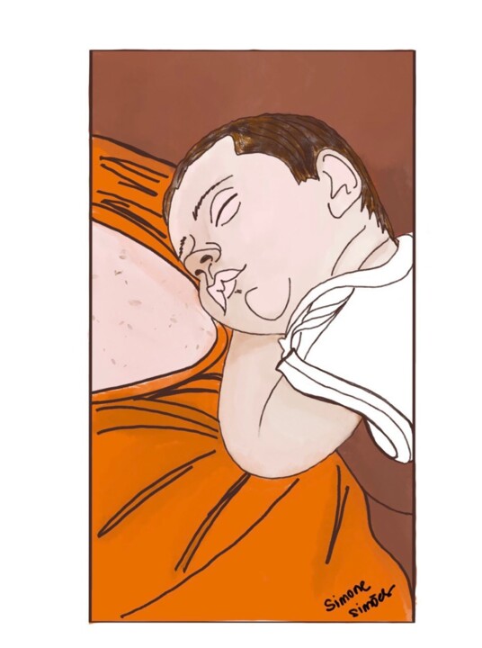 Peinture intitulée "Peace" par Simone Simões Da Silva, Œuvre d'art originale, Peinture numérique