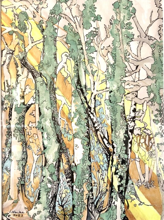 Rayon de soleil 绘画, 16.1x12.6 in